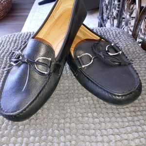Lauren Ralph Lauren Black Leather Loafer